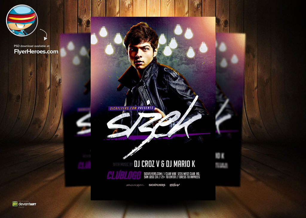 DJ Flyer PSD Template