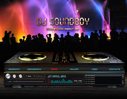 DJ Website Templates