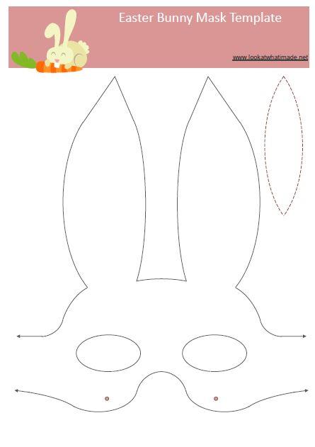 Easter Bunny Mask Template