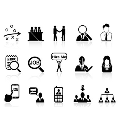 Employment Icons Vector Free