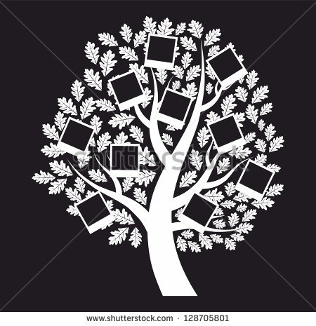 Family Tree with Black Background