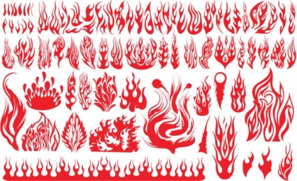 Flames Vector Pattern