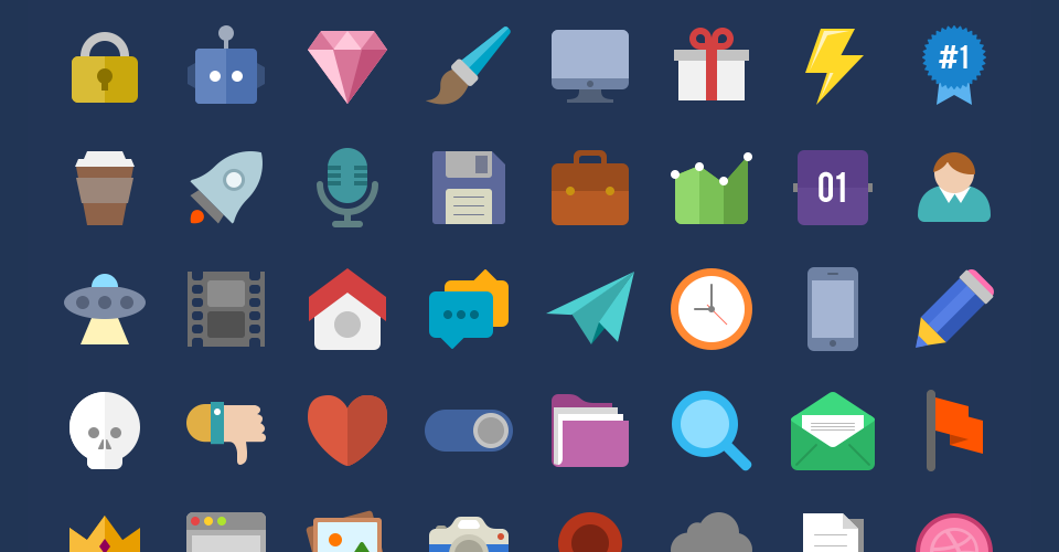 Flat Icons Vector