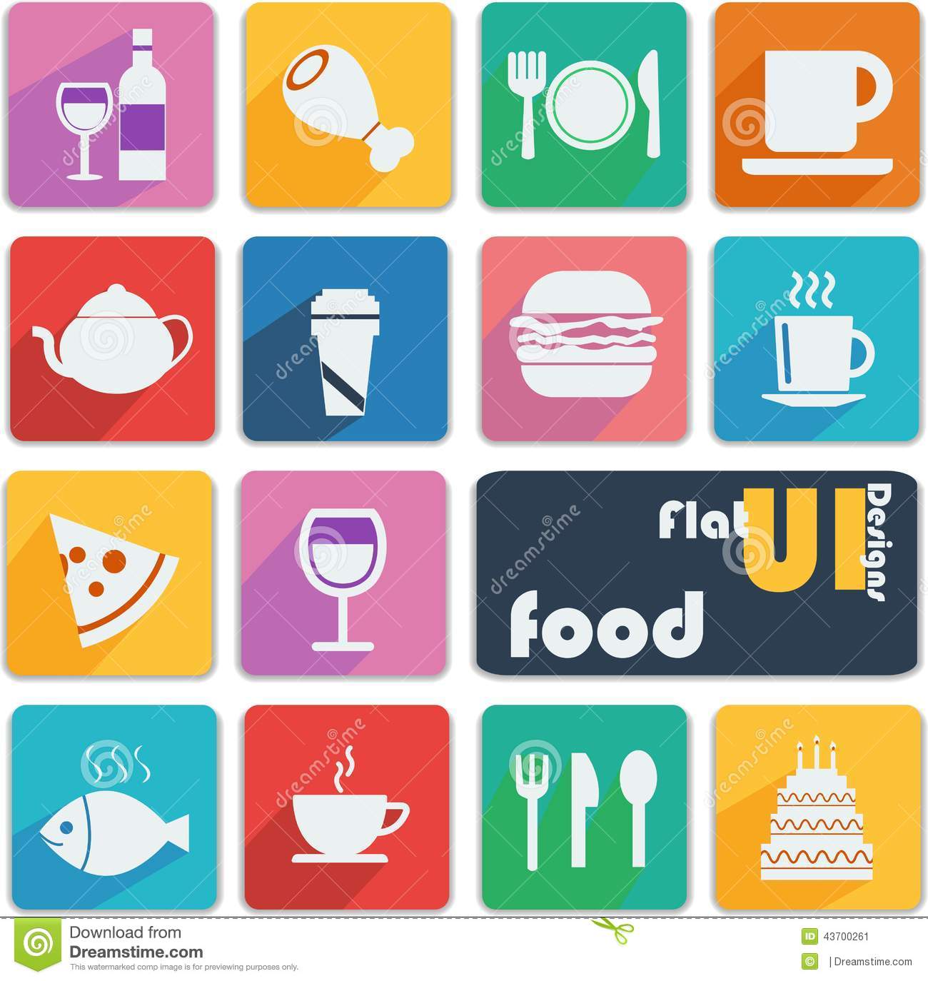 Flat UI Design Icons Flat UI Design Icons