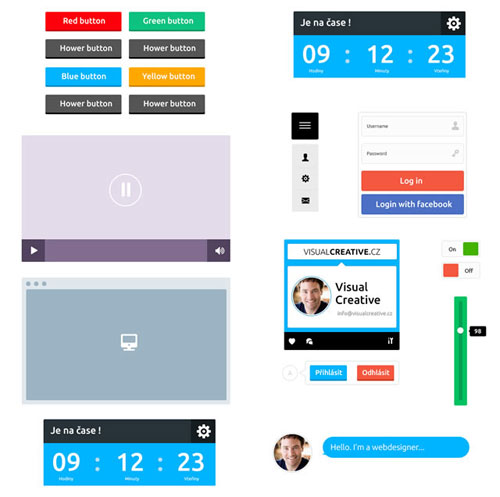 Flat UI Design Template