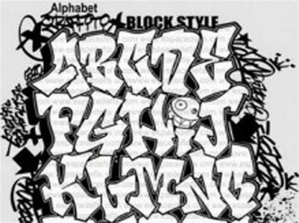 graffiti alphabet fonts a z