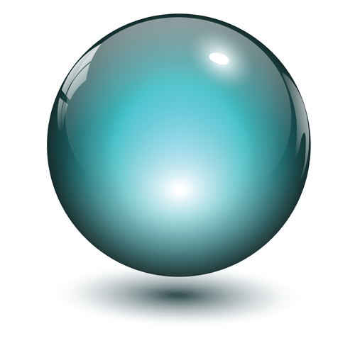 Free 3D Transparent Glass Sphere Vector