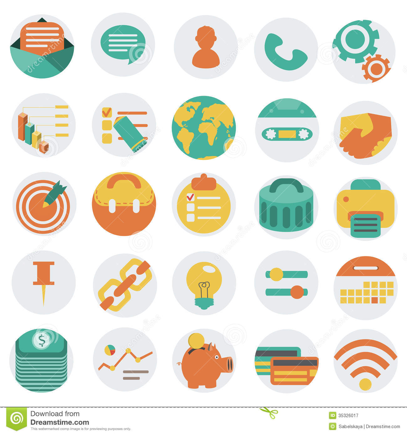 18 Photos of Flat Business Vector Icons