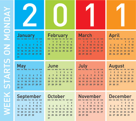 Free Colorful Calendars