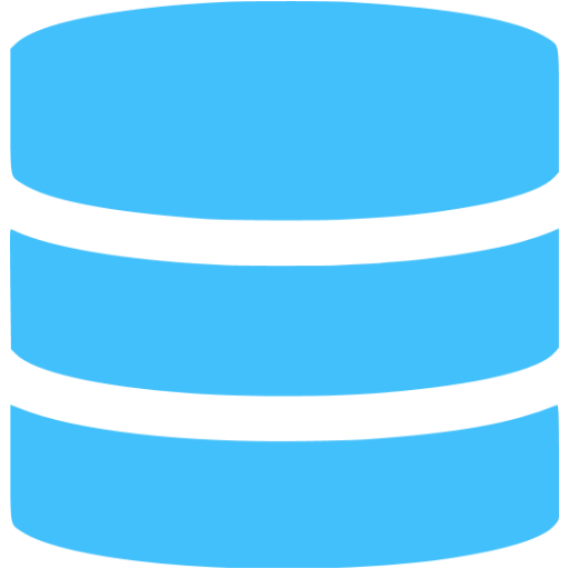 Free Database Icons Blue