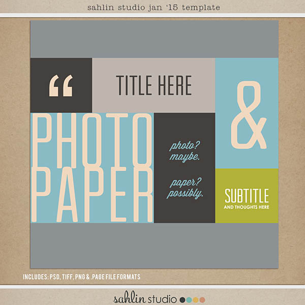 Free Digital Scrapbook Template