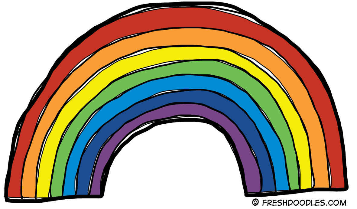 Free Rainbow Clip Art Free Rainbow Clip Art