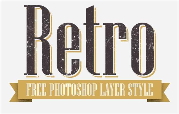 Free Retro Layer Styles Photoshop