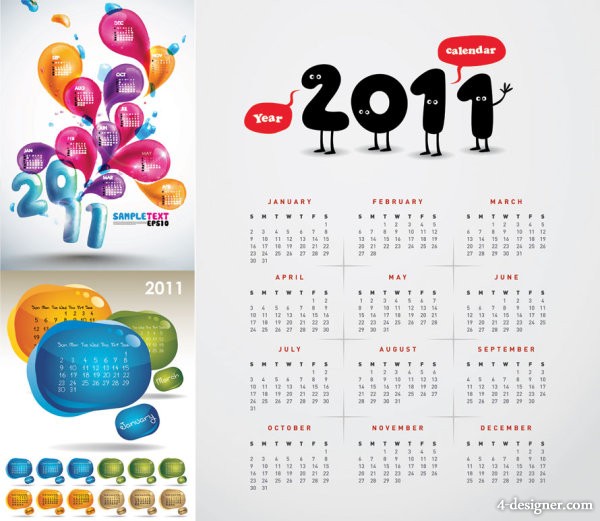 Free Vector Calendar