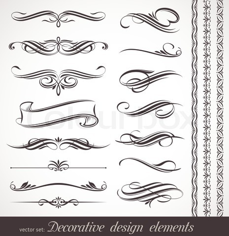 Free Vector Calligraphic Design Elements