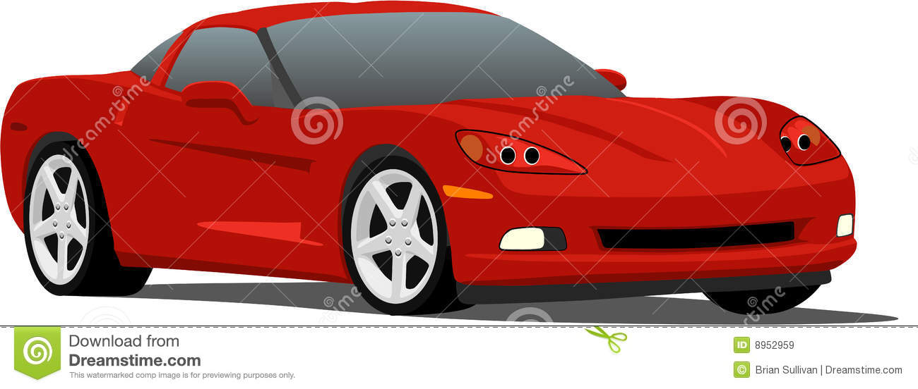 Free Vector Corvette Clip Art