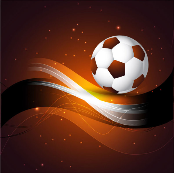 8 Abstract Football Vector Images