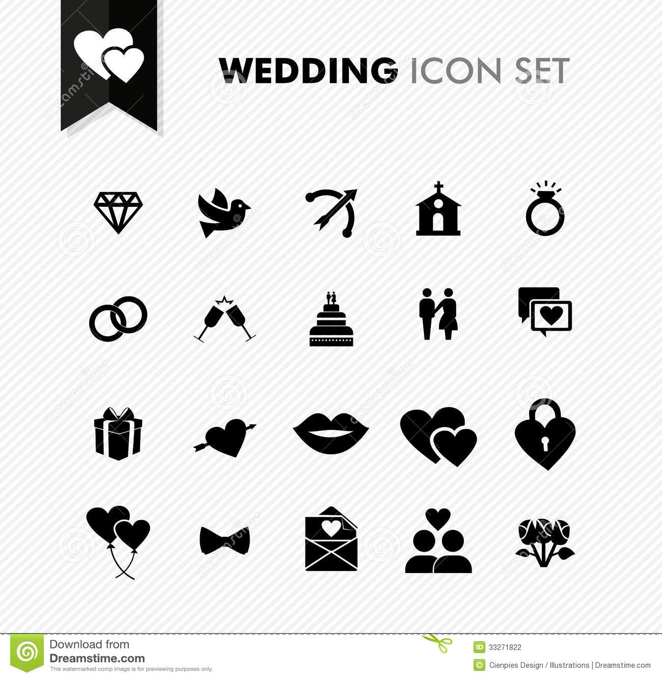 Free Vector Wedding Icons