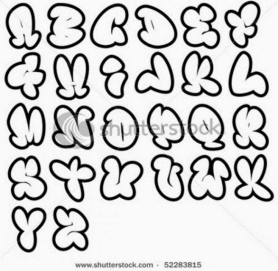 Graffiti Alphabet Bubble Letters