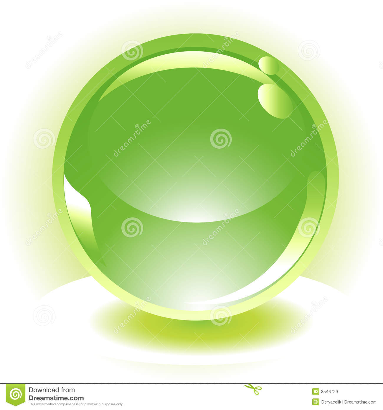 Green 3D Sphere Icons