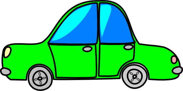 Green Cartoon Cars Clip Art
