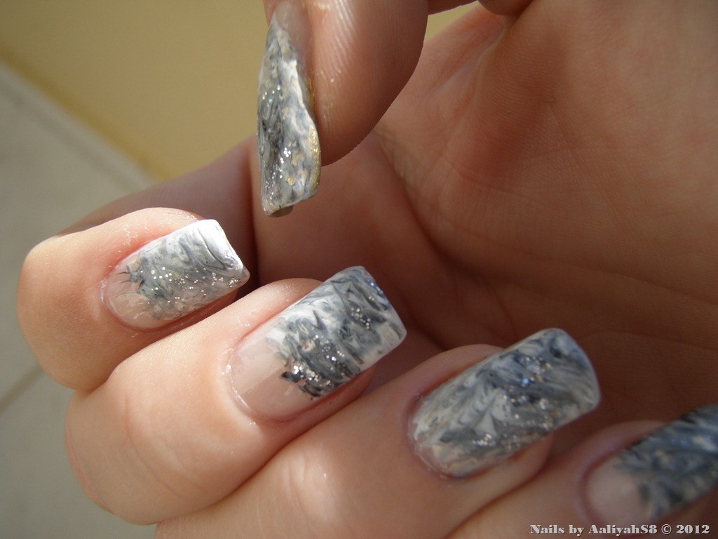 Grey Nail Design