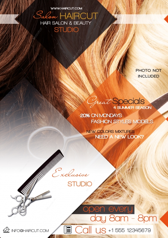 Hair Salon Flyer PSD