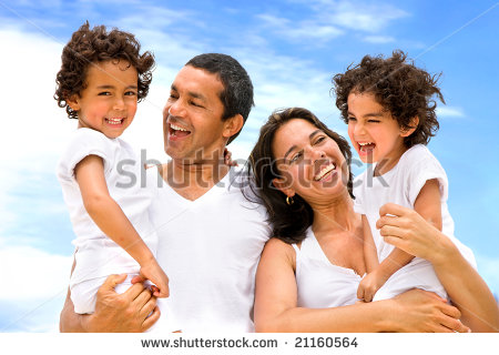 Happy Family Smiling Happy Family Smiling