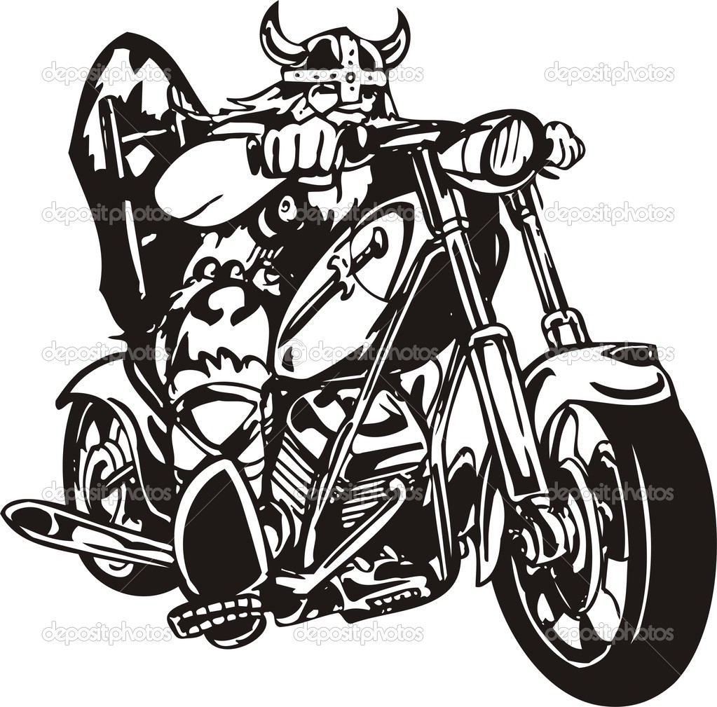 Harley-Davidson Motorcycle Clip Art Vector