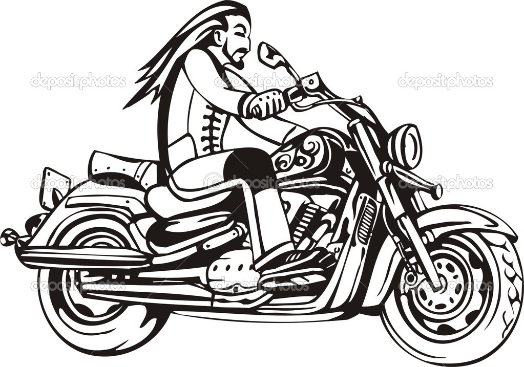 Harley Motorcycle Clip Art