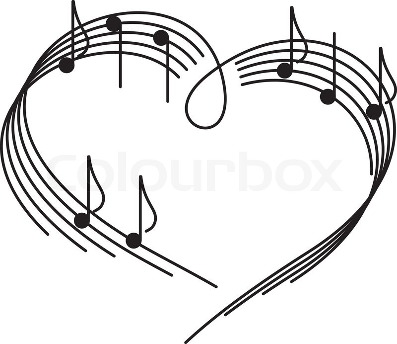 clipart music heart - photo #45