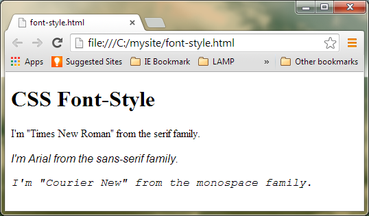 HTML Font Style Codes HTML Font Style Codes