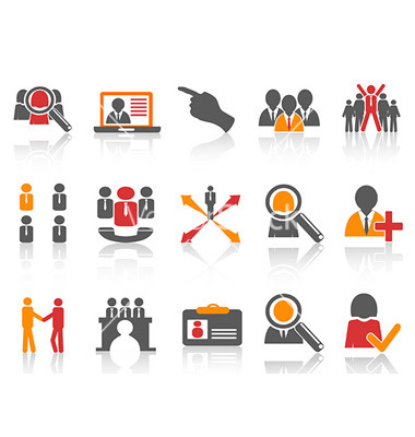 Human Resource Icon Vectors Free