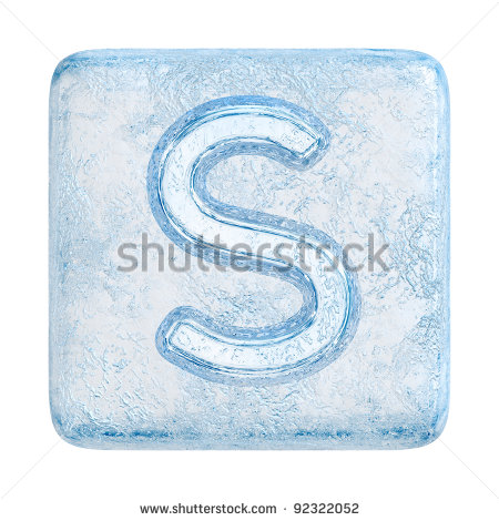 Ice Cube Letter Font