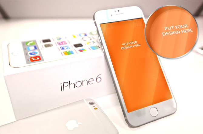 iPhone 6 Mock Up Template PSD