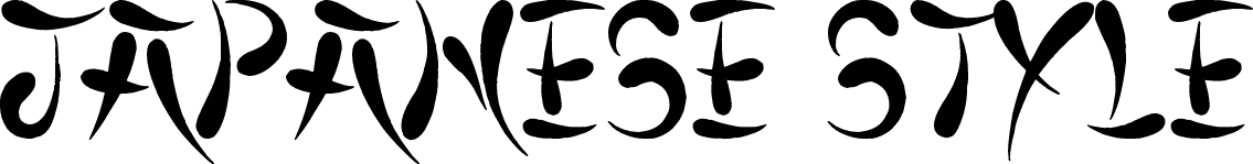 Japanese Style Font Japanese Style Font