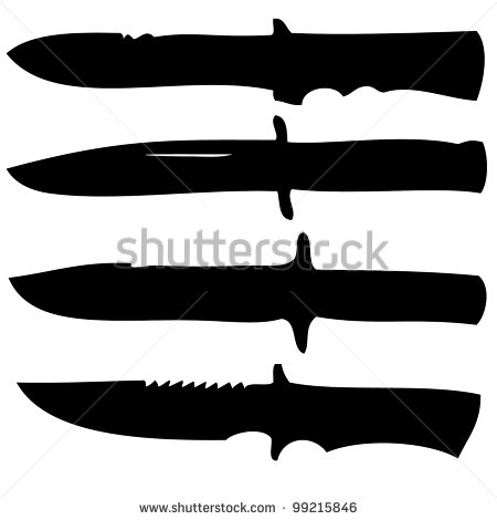 Knife Silhouette Vector