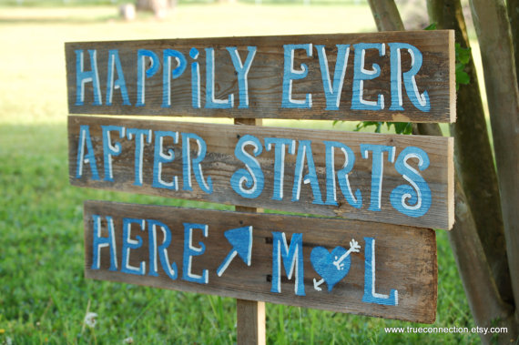 Large Rustic Wedding Signs