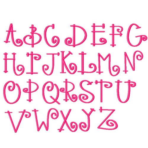 Letter C Curly Font