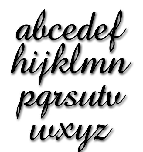 Machine Embroidery Script Fonts Alphabet