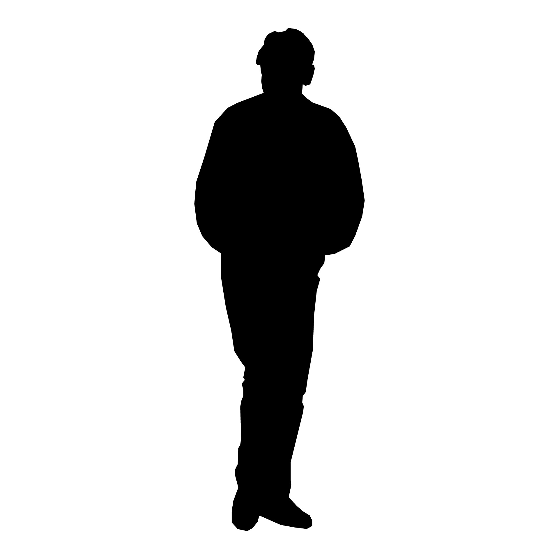 Man Silhouette Standing