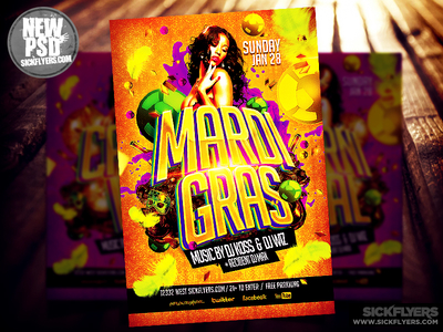 Mardi Gras Flyer Template