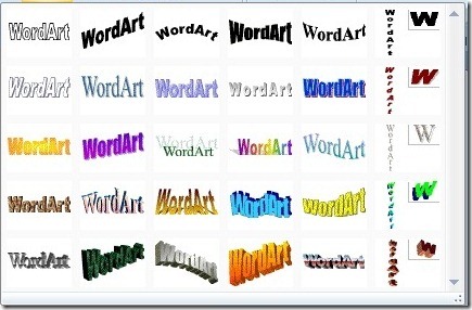 Microsoft Word Art Fonts