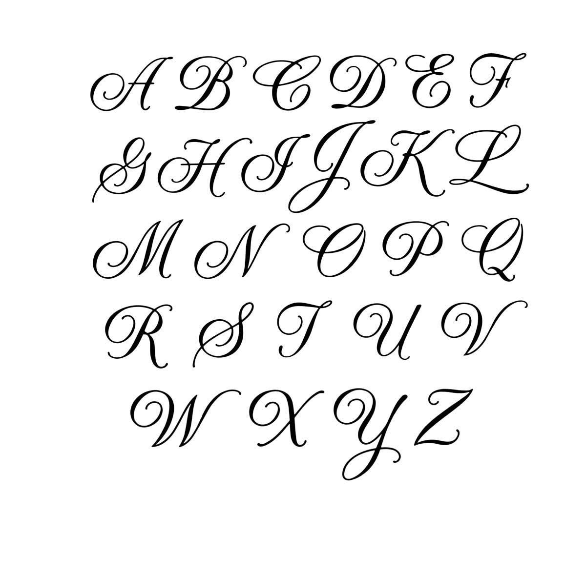 Monogram Script Letters Monogram Script Letters