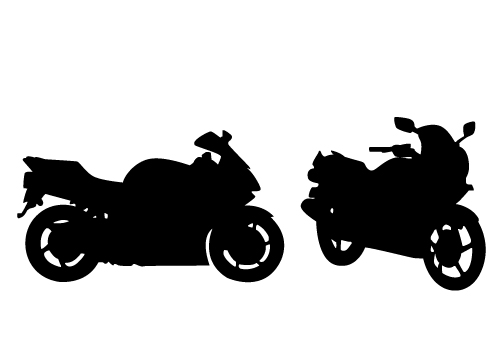 Motorcycle Silhouette Vector Free