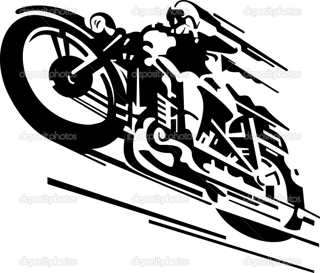 Motorcycle Vector Graphics Clip Art