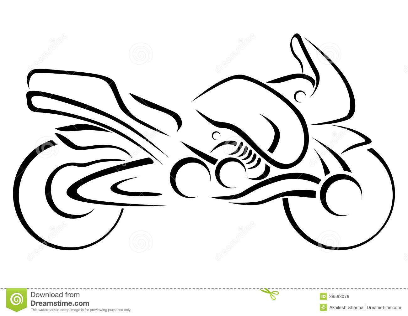 Motorcycle Vector Illustration