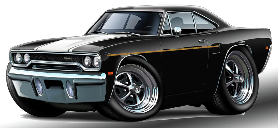 Muscle Car 1970 Road Runner Art