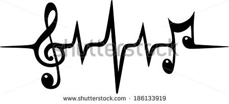 Music Note Wallpaper Vector Heart Beat