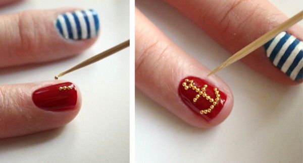 Nail Art Designs Using Only Toothpicks